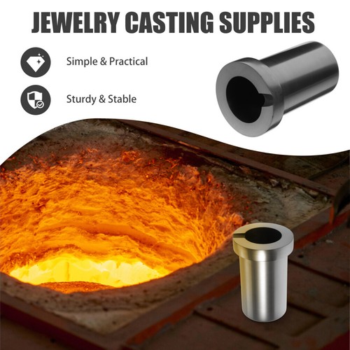 3Pc 1KG High Purity Graphite Crucible Smelting Tool For Electric Melting Furnace - Picture 6 of 21