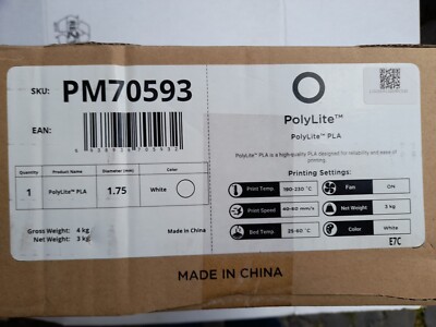 Polymaker 70593 Polymaker Filament PLA 1.75 mm Weiss - A418