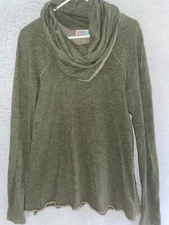 Free People FP Beach Onesize Tunic Shirt Sweater Two Body Corps Deux Cowl Neck