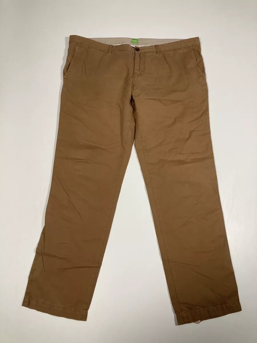 HUGO BOSS CRIGAN CHINO Trousers W38 L30 Tan Good Condition Men s