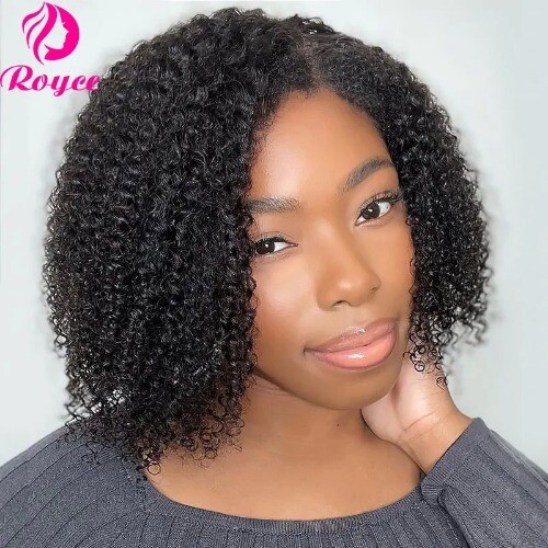 Pelucas de cabello humano bob corto rizado rizado 13x4 peluca frontal de encaje Remy cierre 4x4 - Imagen 12 de 24