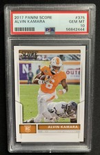 2017 Panini Score Football #375 Alvin Kamara RC Rookie PSA 10 GEM MINT NO Saints