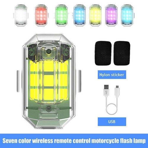 AUEJACKY – 6 Feux Stroboscopiques LED Avec 7 Couleurs Et Modes – Rechargeables USB, Visibles Jusqu'à 3 Km !