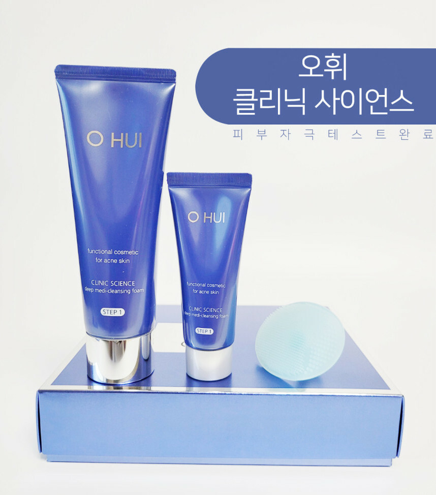 Original O Hui Korea Clinic Science Deep Medi-Cleansing Foam Gift