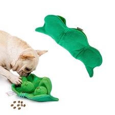 Dog Puzzle Toy, Cute Pea Pod Slow Feeder for Impulsive Bored Dog, Snack Dispe...
