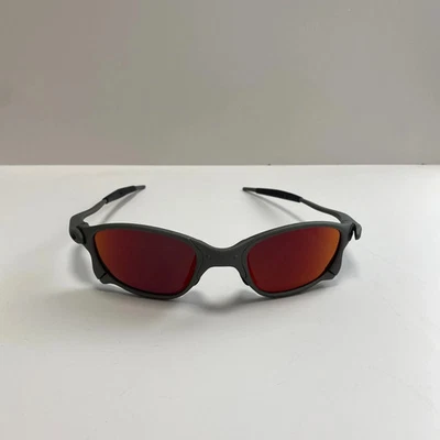 Vintage Oakley Penny & Juliet X-Metal Sunglasses Gray/Ruby - Photo 1/4