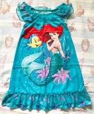 NEW Disney Store Girls Mermaid Nightgown Ruffled Dress Sz 3 5/6 7/8
