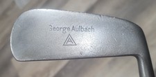 Antique Vintage George Aulbach Watertown Winthrop Hickory Wood Shaft Golf Putter