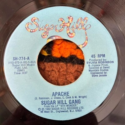 Sugar Hill Gang Apache 7'' 45 RPM Vinyl Record 774 VG