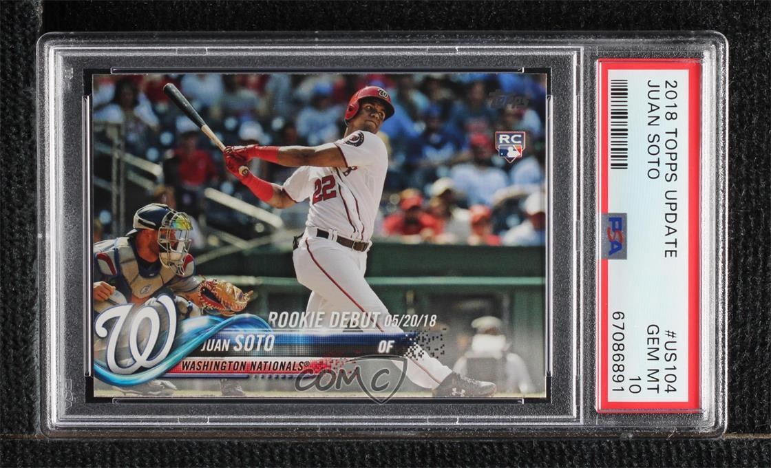 2018 Topps Update Rookie Debut Juan Soto #US104 PSA 10 GEM MT 0ji1