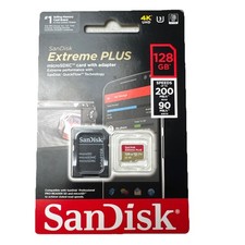 SanDisk - Extreme PLUS 128GB MicroSDXC UHS-I Memory Card
