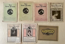 6 New & 5 Annual Victor & Columbia Record Catalogs 1916-23 + Victoria Player Cat