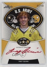 2014 Leaf US Army All-American Bowl Tour Red Ink 2/10 Trey Quinn Auto y0i