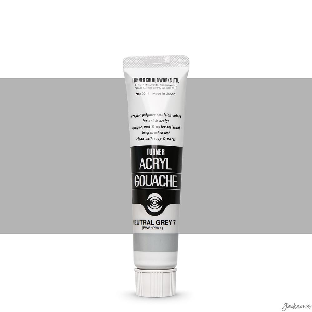 Turner Acryl Gouache Paint Acrylic 20ml Neutral Grey 7.3 For Artists