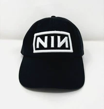 Nine Inch Nails Hat NIN Rock Hall Of Fame Dad Unstructured Cap Black white logo
