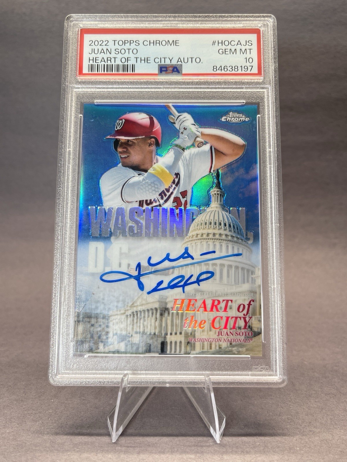 Juan Soto 2022 Topps Chrome #HOCA-JS Auto / 99 PSA 10
