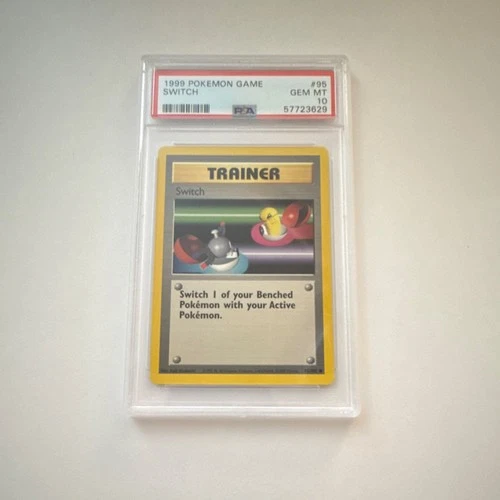Pokémon TCG Switch Base Set Trainer PSA 10 95/102 Wizards 1999 English