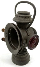 Antique Neverout Kerosene Safety Lamp Bicycle Accessory Light - PARTS OR REPAIR