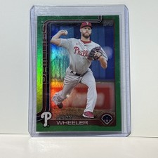 Zack Wheeler Phillies /99 Topps 2025 Green Parallel card #218