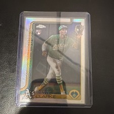 Topps 2025 Chrome Update Rookie Denzel Clarke USC15 Athletics Baseball Card