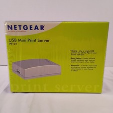 Netgear USB Mini Print Server PS121 Share Easy Setup Versatile Open Box