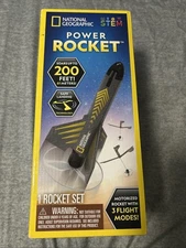 National Geographic Power Rocket Set Reusable Rechargeable Soars 200 Feet NEW