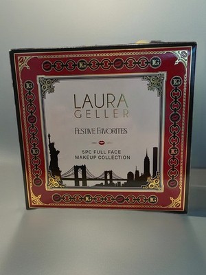 Laura Geller Festive Favorites 5pc Full Face Makeup Collection Golden Medium NEW