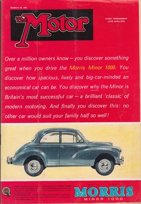 THE MOTOR 3/29 1961 TVR Grantura test; Ferrari at Sebring