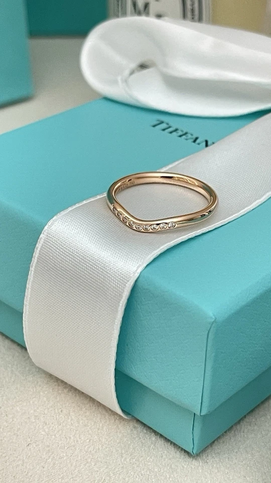 蒂芙尼 Elsa Peretti 玫瑰金表带 18K 钻石 尺寸 7.5 全新 1,900 美元 — 第 4/4 张图片