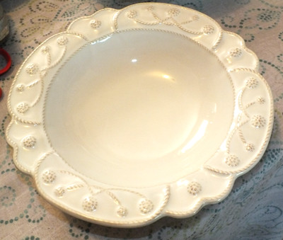 JULISKA JARDINS DU MONDE whitewash PASTA SOUP BOWL (S) NEW