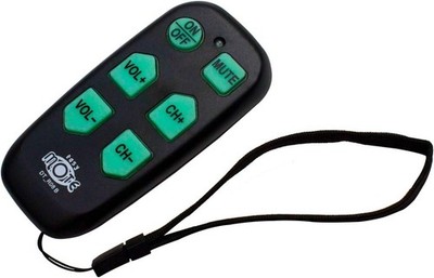 Compact EasyMote Big Button Remote - Ideal Gift for Seniors & Low Vision Users