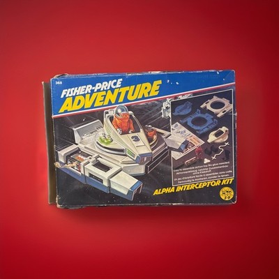 Fisher Price Adventure Kit Alpha Star Interceptor Raumschiff 1984 Fehlteile