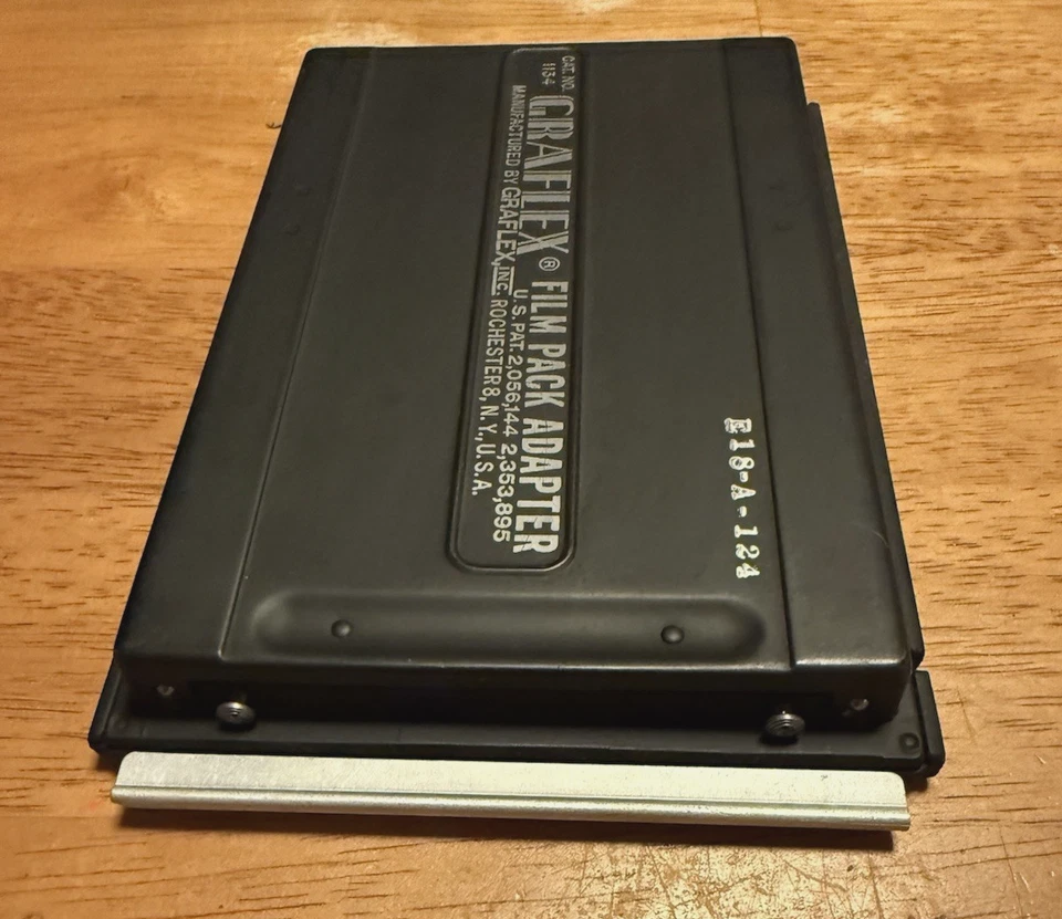 Vintage GRAFLEX 4x5" Graphic Film Pack Adapter for wet/dry plate, cat. 1134 - Image 4 of 4