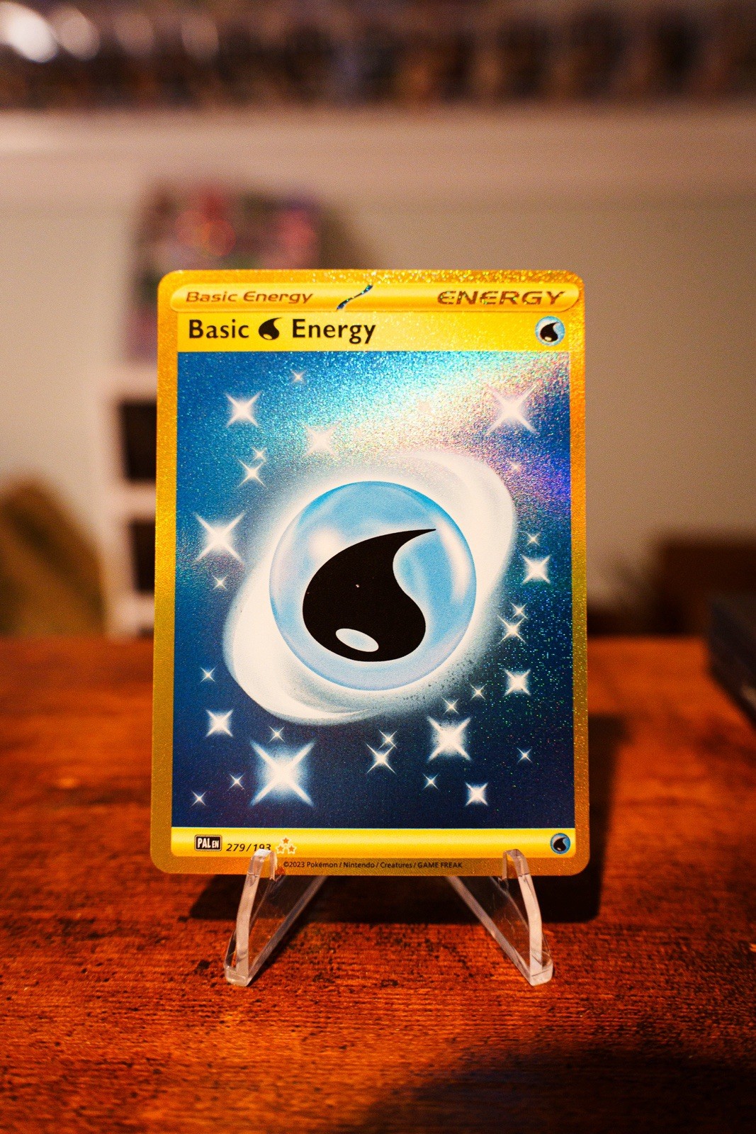 Pokémon Basic Water Energy 279/193 Sv02 Paldea Evolved Secret Rare Foil Holo