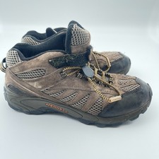 Merrell Youth/Junior Moab Ventilator Lace Walnut Mid Hiking Shoes Size 5