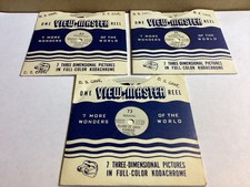 Vtg Sawyer s View-Master Reel Sets of 3-Honolulu,Hawaii National Park Waikiki