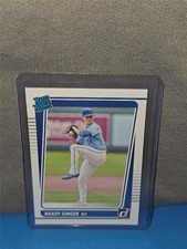 2021 Panini Donruss Rated Rookie Brady Singer #51 Kansas City Royals