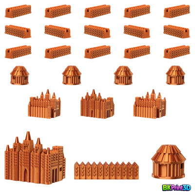 Malian Empire Set for Catan | Civilization Replacement Pieces