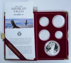 1995-W Proof American Silver Eagle 10th Anniversary Set With Original Box