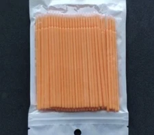 100Pcs Dental Swabs Disposable Mini Applicator Brush Stick Eyelash Extension
