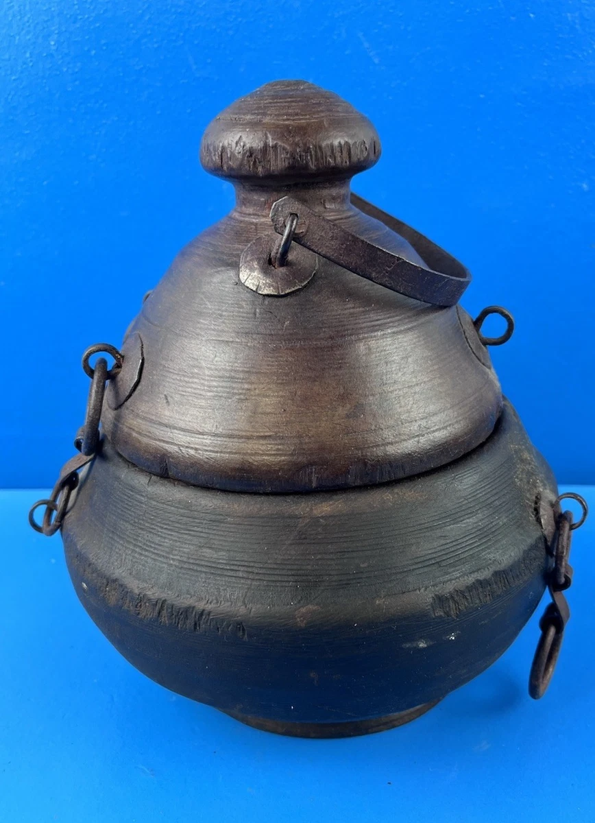 25+ Wooden Pot Antique Original Indian Antiques for sale | Updated