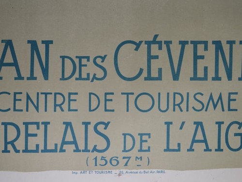 Louis Agricol Montagné (1879-1960) Le Vigan des Cévennes (Gard), entoilée - Picture 5 of 5