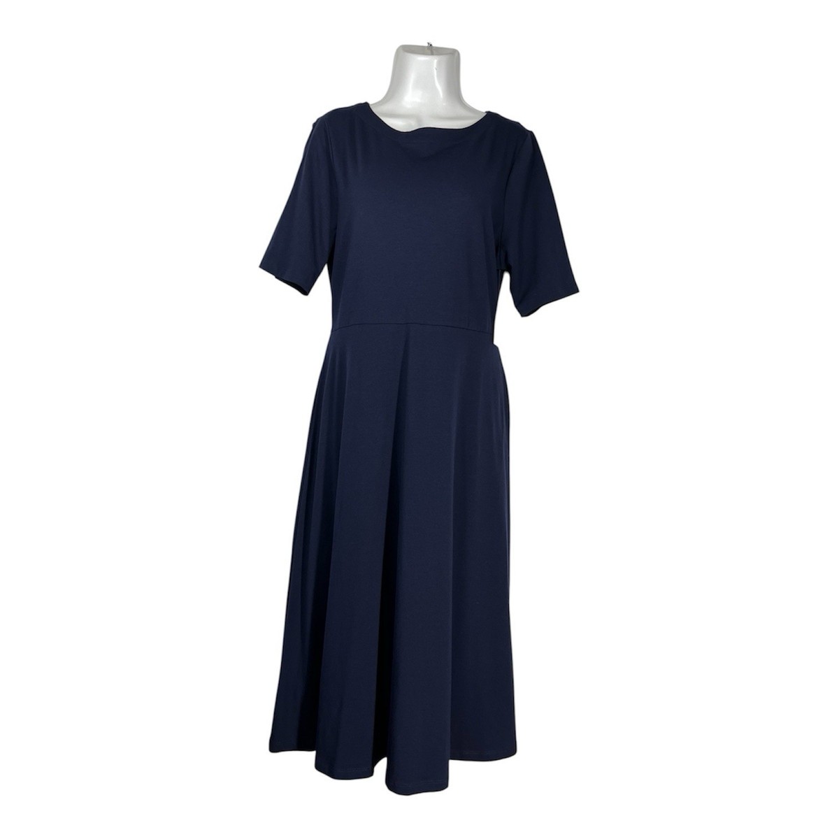navy blue midi dress casual Josie Bodycon Shimmer Gown | Dusty Blue | Debs & Prom main image 0