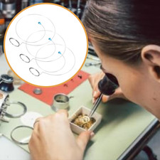 3x Magnifier Loupe Holders for Precision Tasks for Watchmakers Jewellers