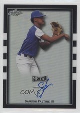 2018 Leaf Metal Perfect Game All-American Classic 15/15 Trey Faltine Auto 0w8