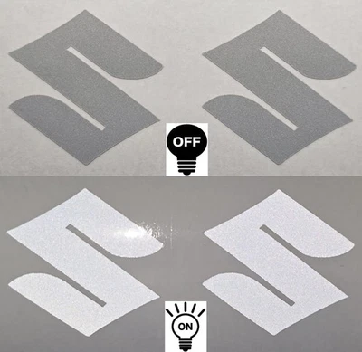 2 x Suzuki "S" Emblem • Logo • Aufkleber • REFLEKTIEREND • 40 x 40 mm Tank • sl - Bild 1 von 4