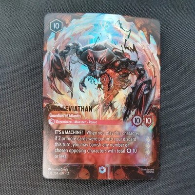 Disney Lorcana The Leviathan Guardian of Atlantis 233/204 Enchanted Foil NM