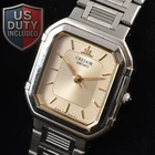 Vintage [N MINT] SEIKO Credor 4J81-5010 Silver Gold Tank Qz Women’s Watch JAPAN