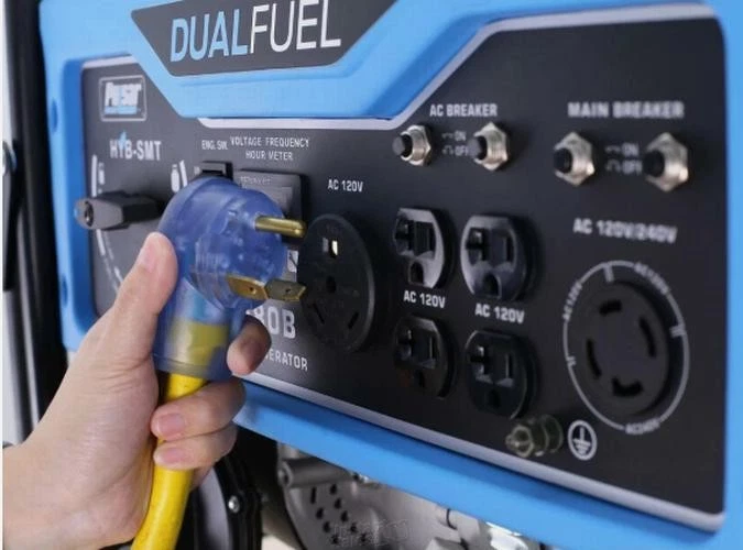 Pulsar 6580W Portátil RV Listo Doble Combustible Gas Generador Rueda Kit HD6580B Foto 4 de 4