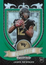 2021 Panini Prizm Draft Picks - Crusade Jamie Newman #174 Green Prizm (RC)